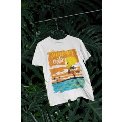 Summer Vibes fehér póló 2
