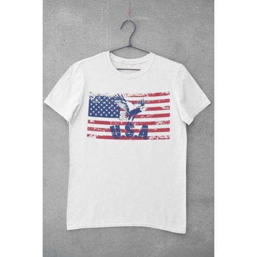 U.S.A. freedom fehér póló