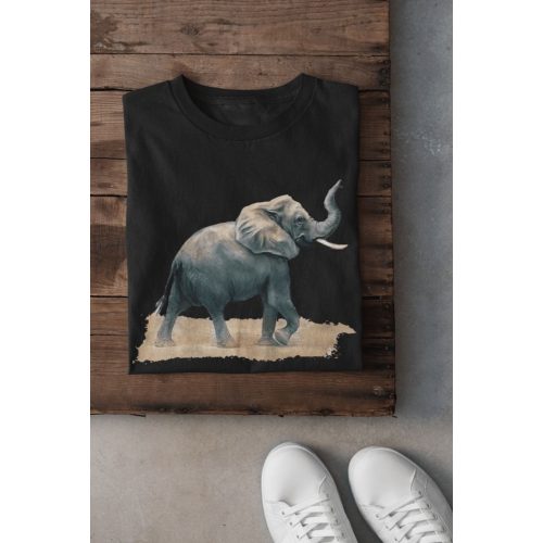 Elefánt fekete póló