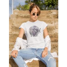 Geometric elephant fehér póló