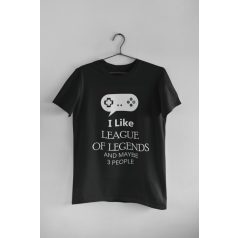 I like LEAGUE OF LEGENDS fekete póló