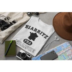 Biarritz France fehér póló