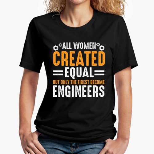 All woman created equal fekete póló