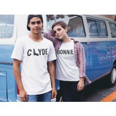 Bonnie és Clyde páros póló - fehér színben 1
