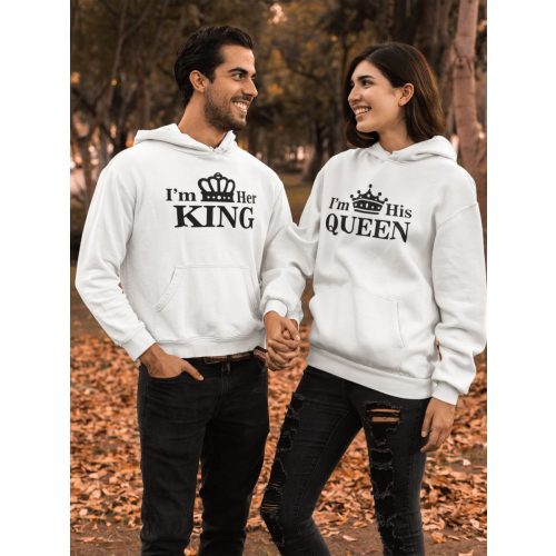 King & Queen páros fehér pulóverek 1