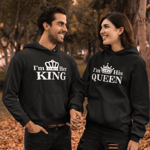 King & Queen páros fekete pulóverek 1