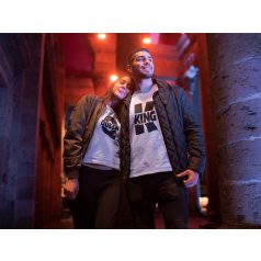 King and Queen páros póló - fehér színben 7