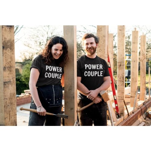 Power couple páros fekete pólók