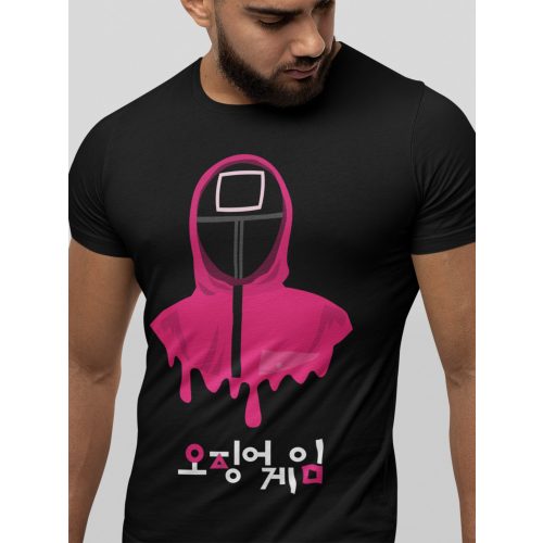 SquidGame 06 fekete póló