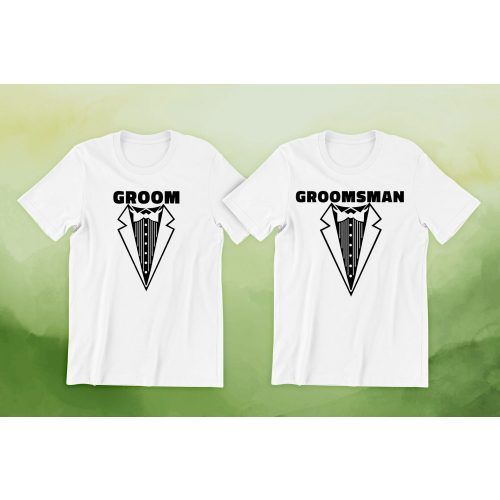 Groom, Groomsman 02 fehér póló