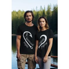 Új Páros horgász póló - fekete színben