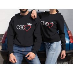 Új Audi páros pulóver - fekete színben