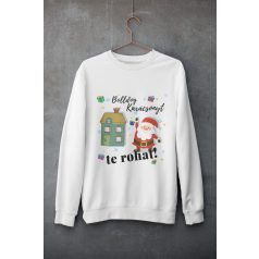 Bolldog karácsonyt te rohat fehér pulóver