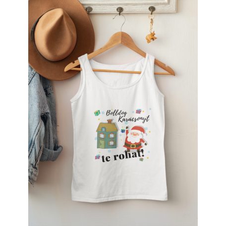 Bolldog Karácsonyt te rohat fehér trikó