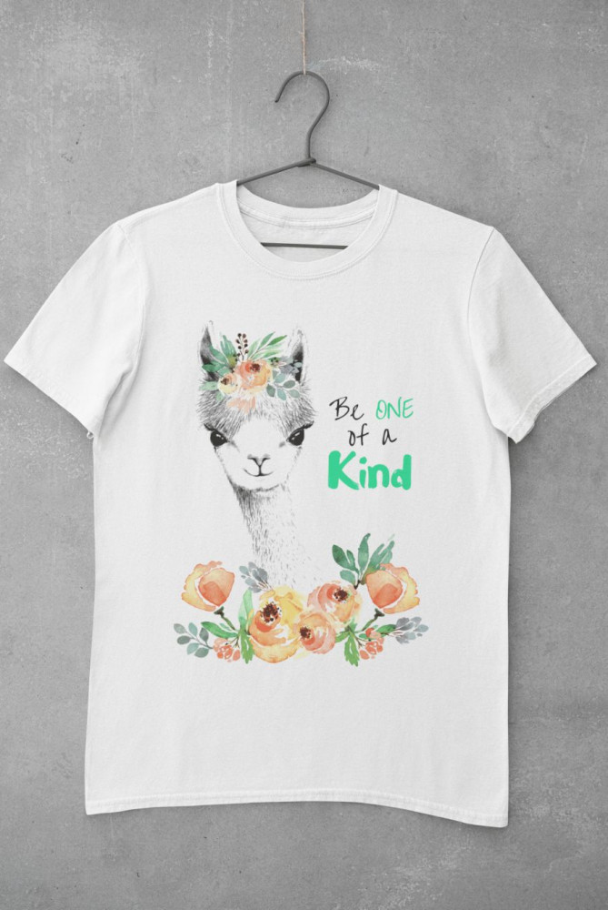 Be one of a kind- alpaca fehér póló