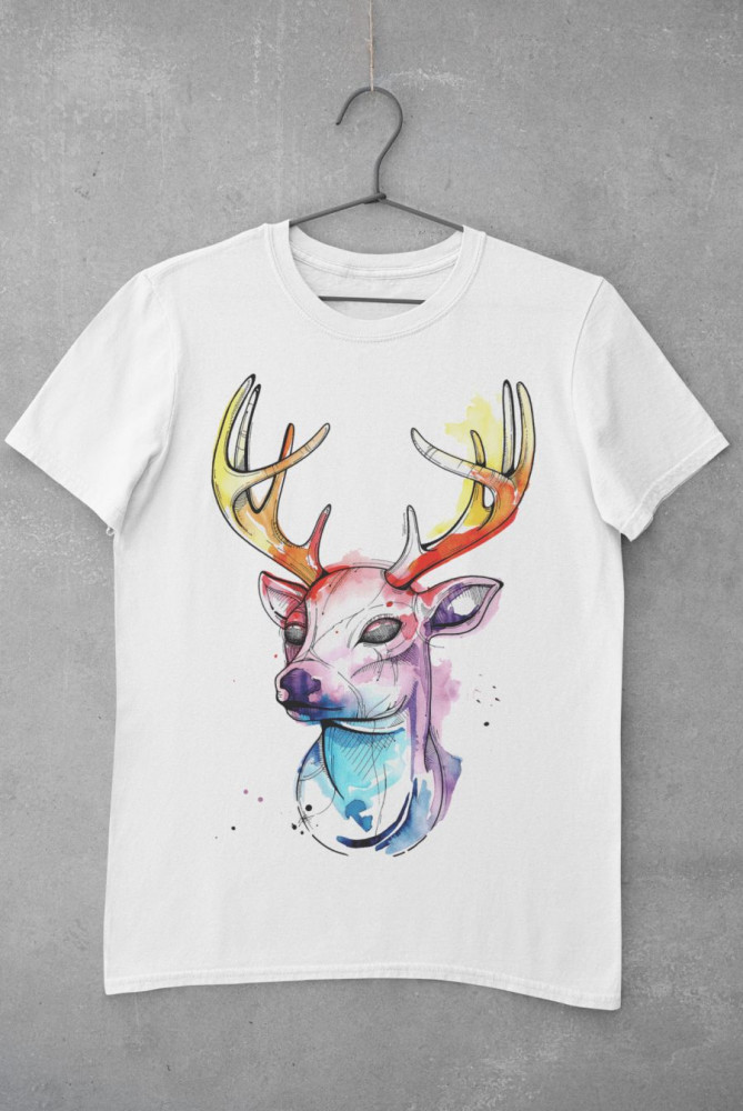 Colored deer fehér póló