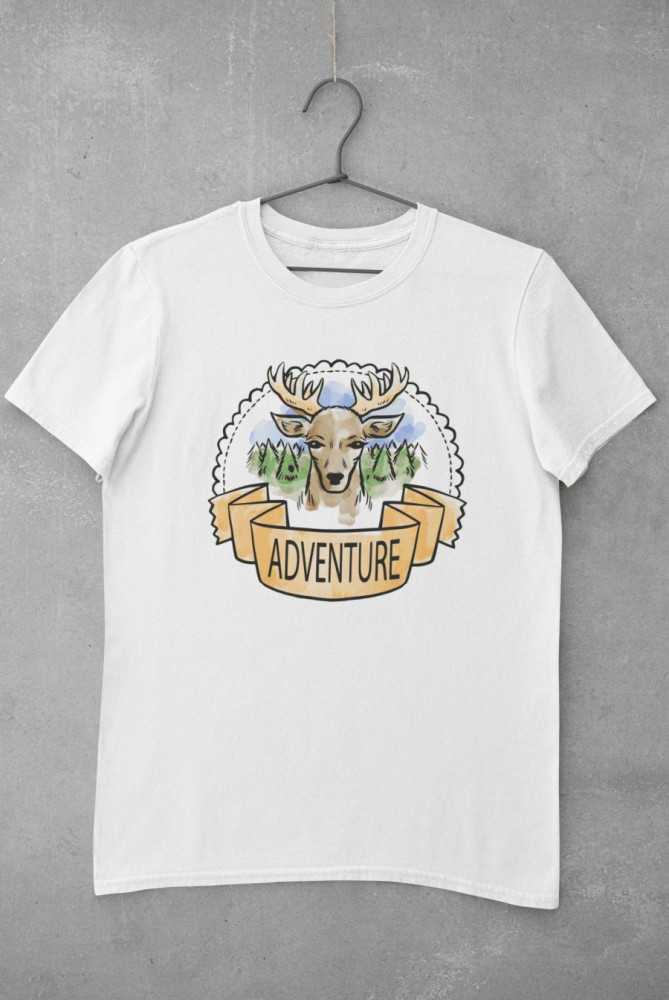 Deer adventure fehér póló