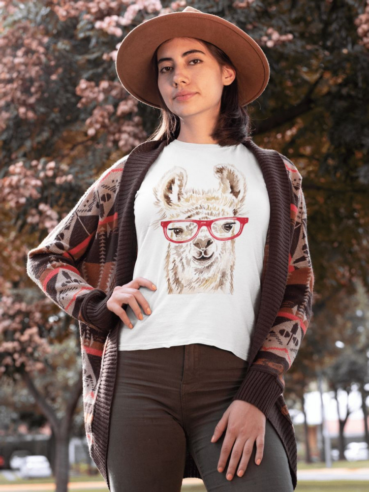 Dr. Llama fehér póló