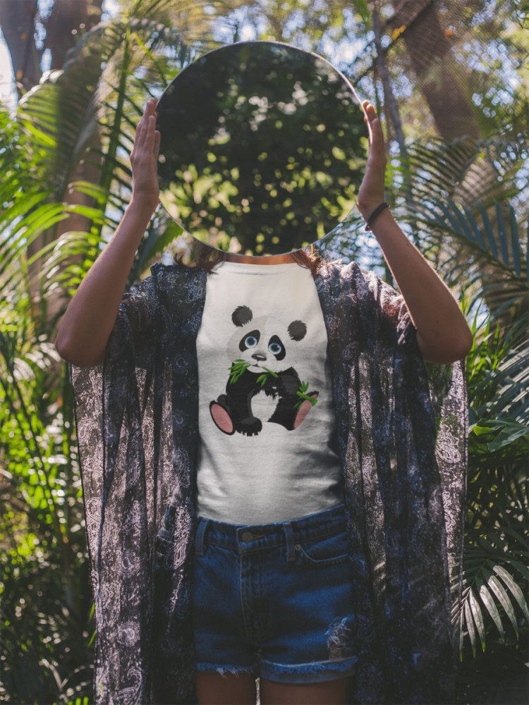 Panda fehér póló
