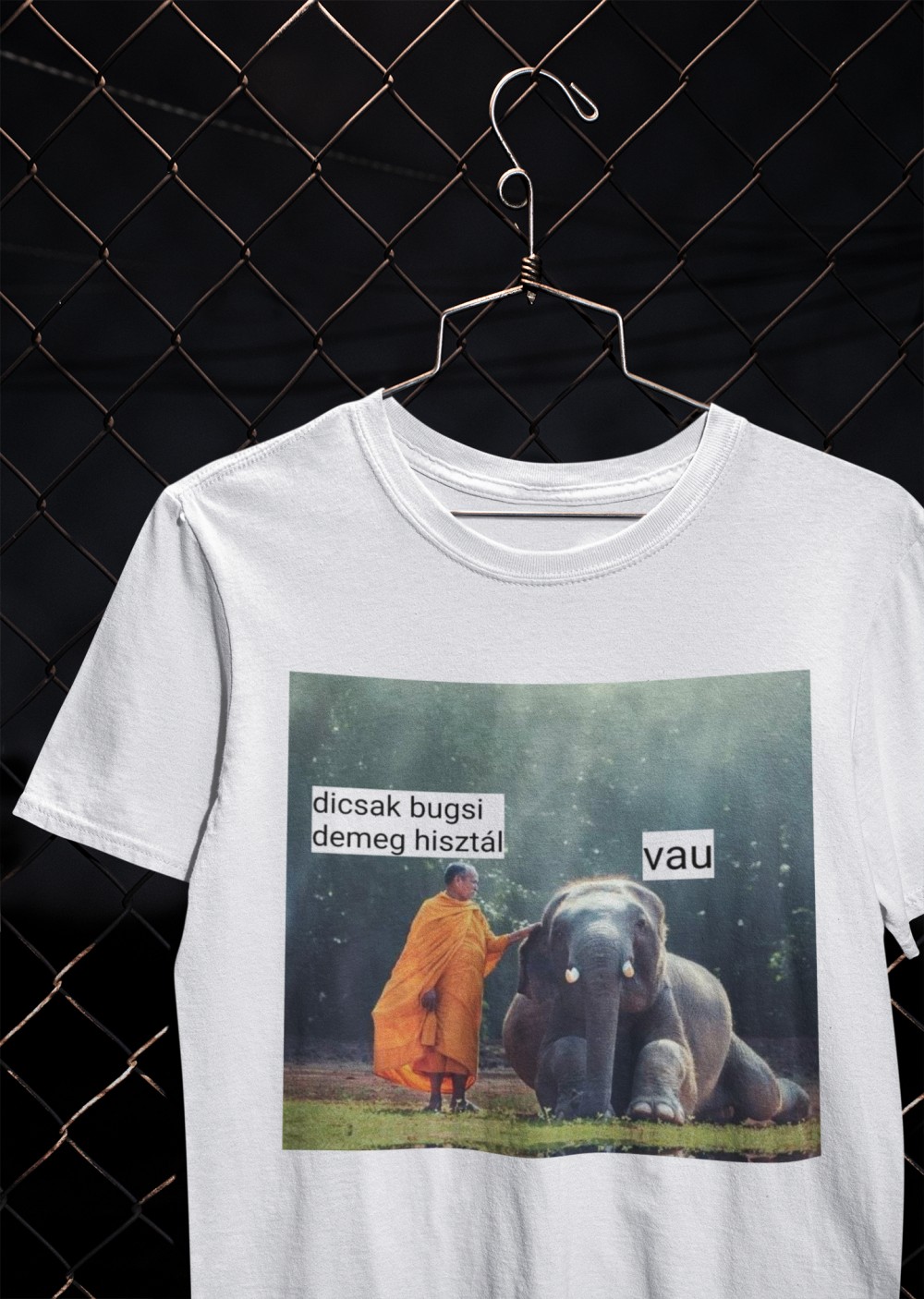 Dicsag bugsi fehér póló
