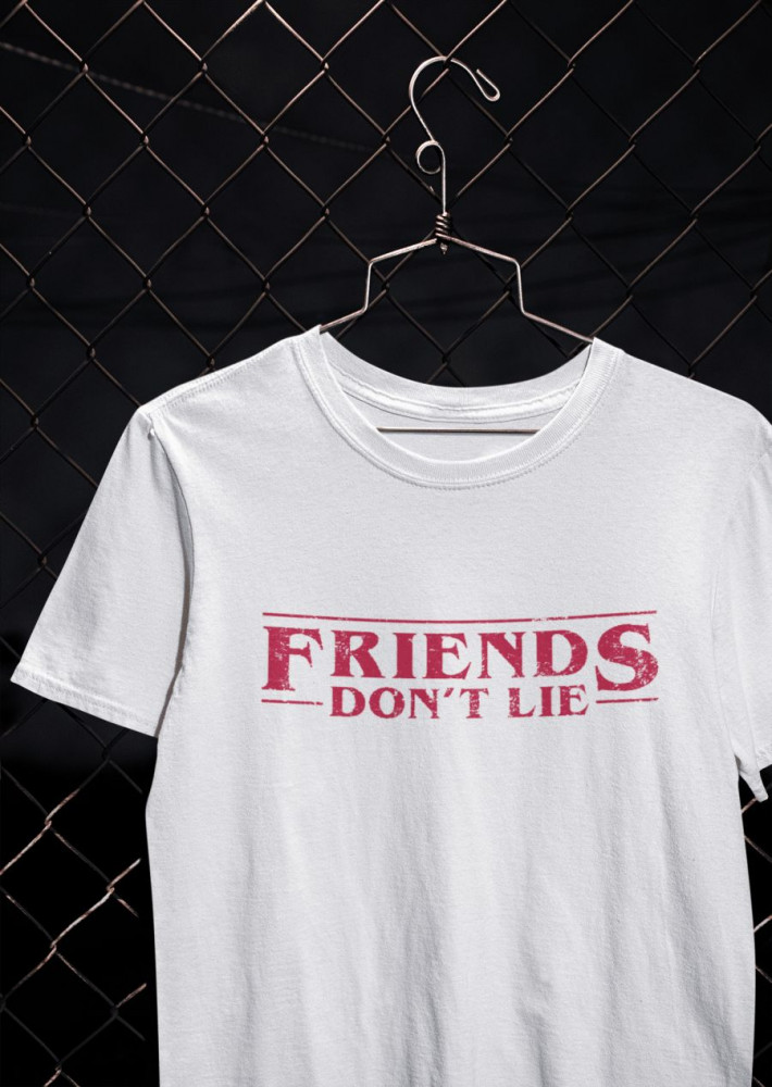 Friends don't lie fehér póló