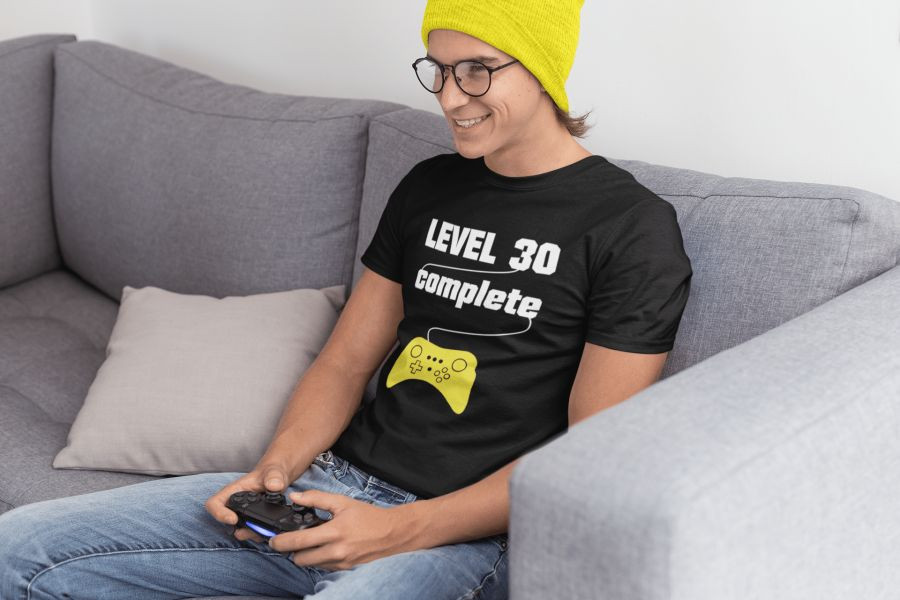 Level 30 complete fekete póló