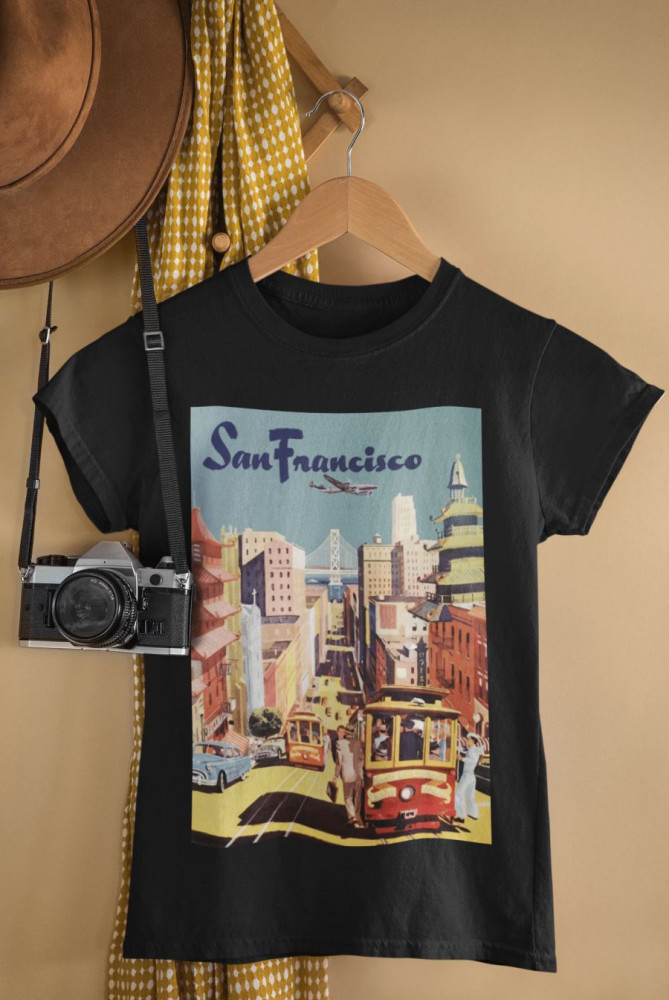 San Francisco fekete póló