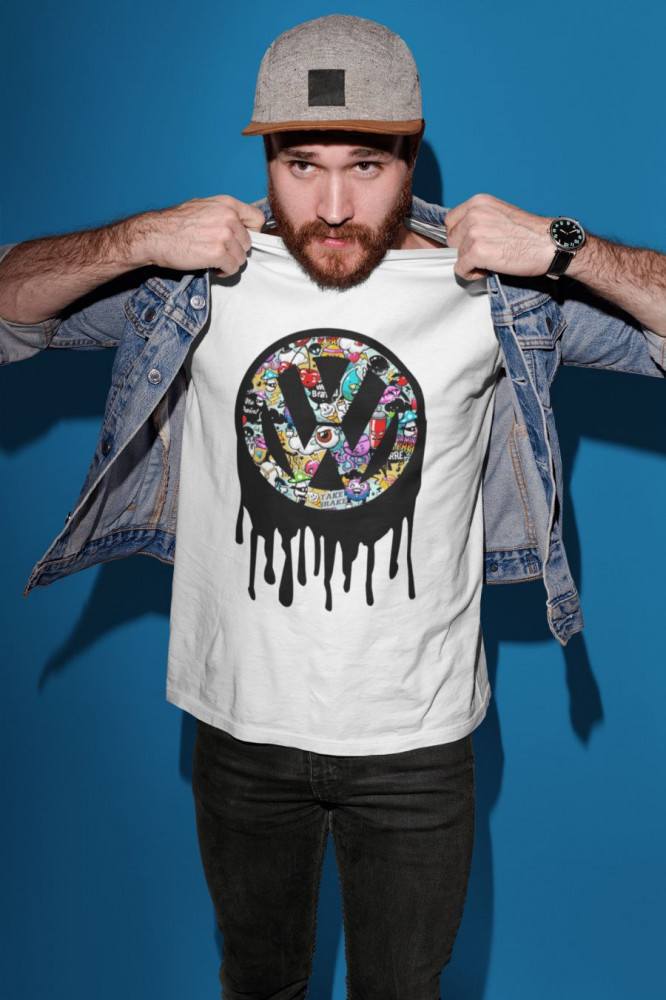 VW logo fehér póló