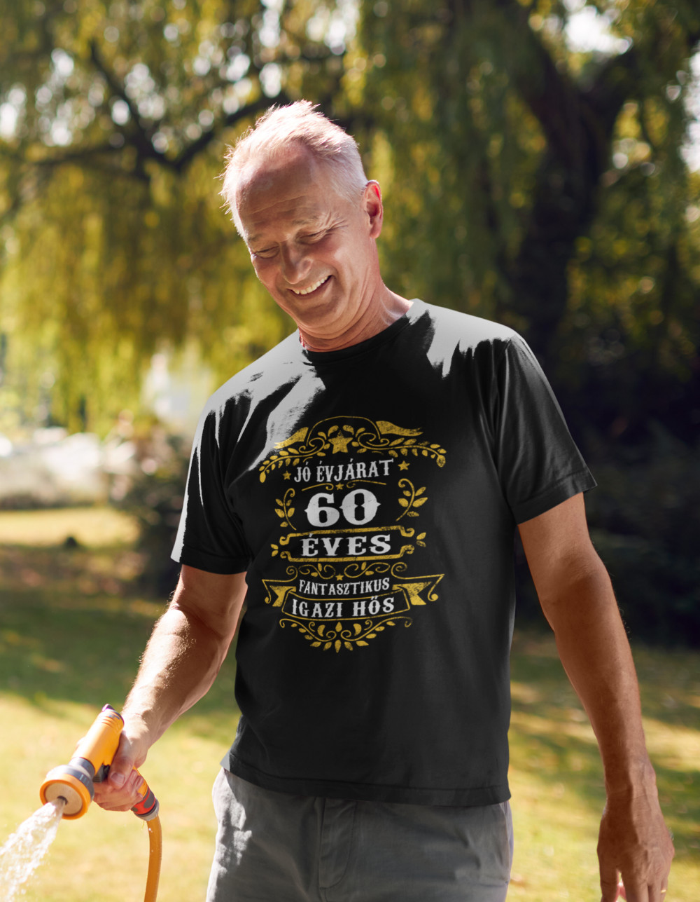 Jó évjárat 60 éves fekete póló