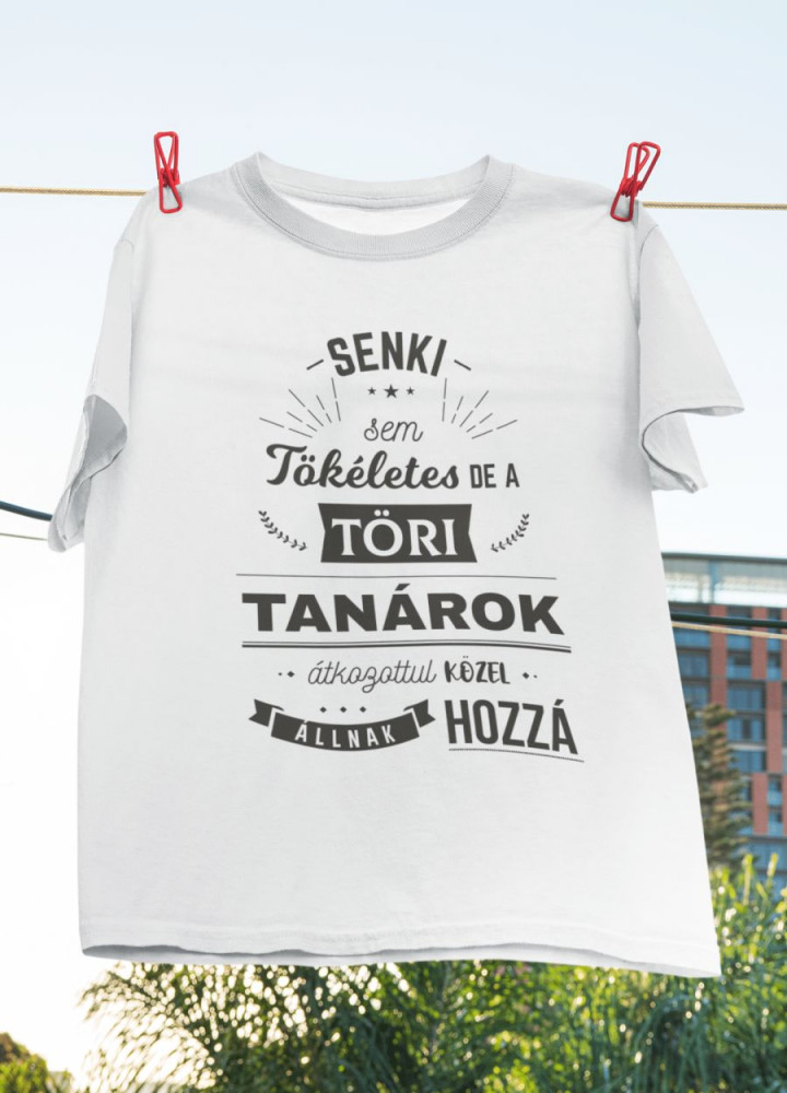 Töri tanár fehér póló