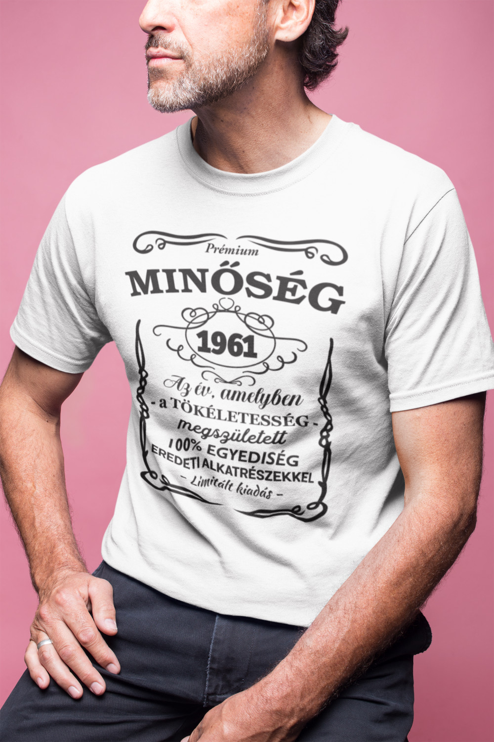 Prémium minőség 1961 fehér póló