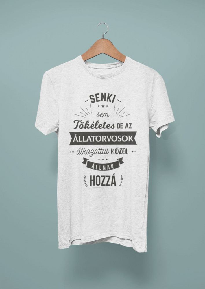 Állatorvos fehér póló