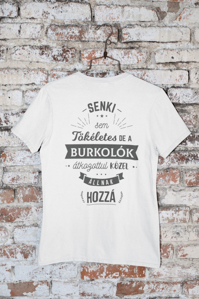 Burkoló fehér póló