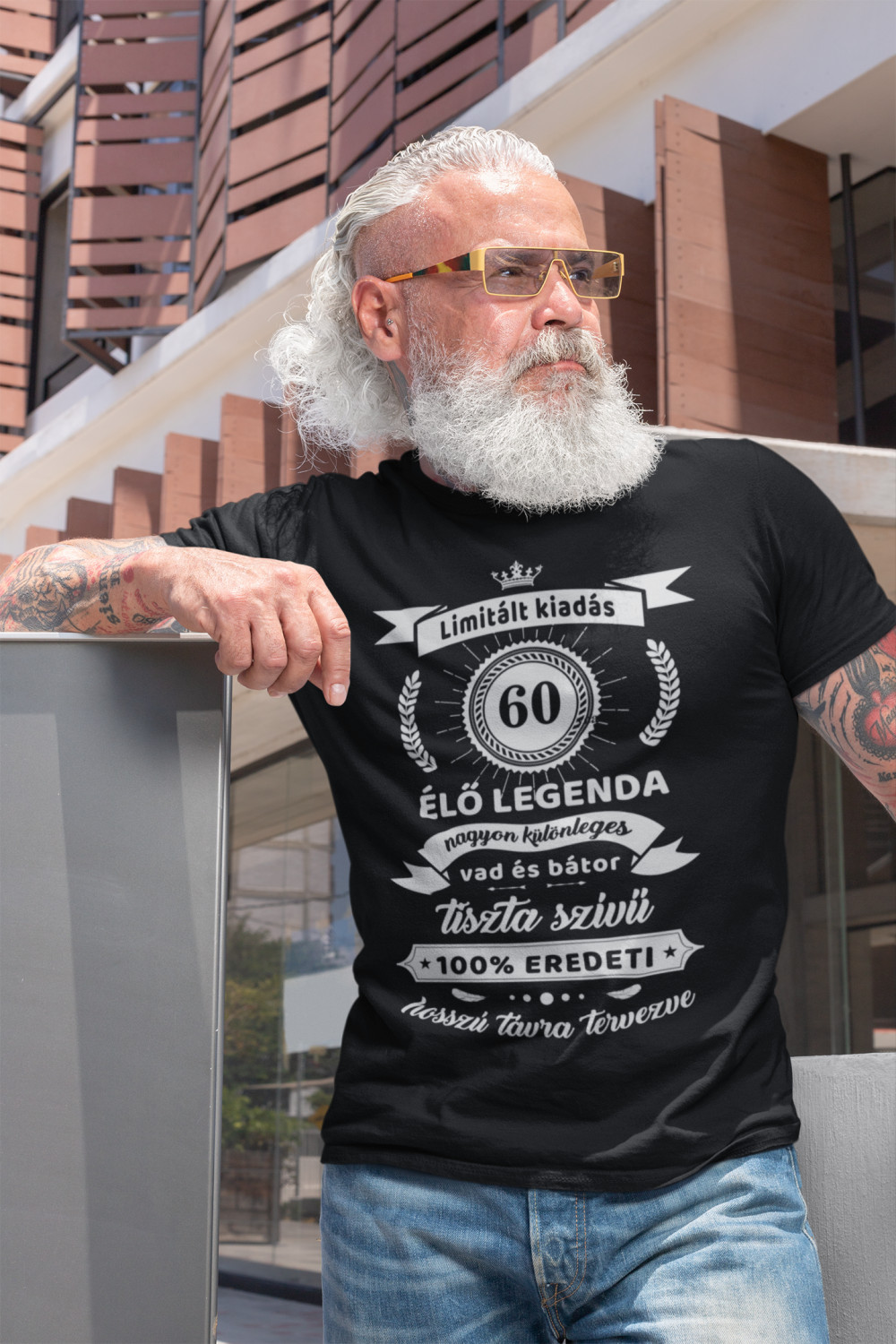60-as élő legenda fekete póló
