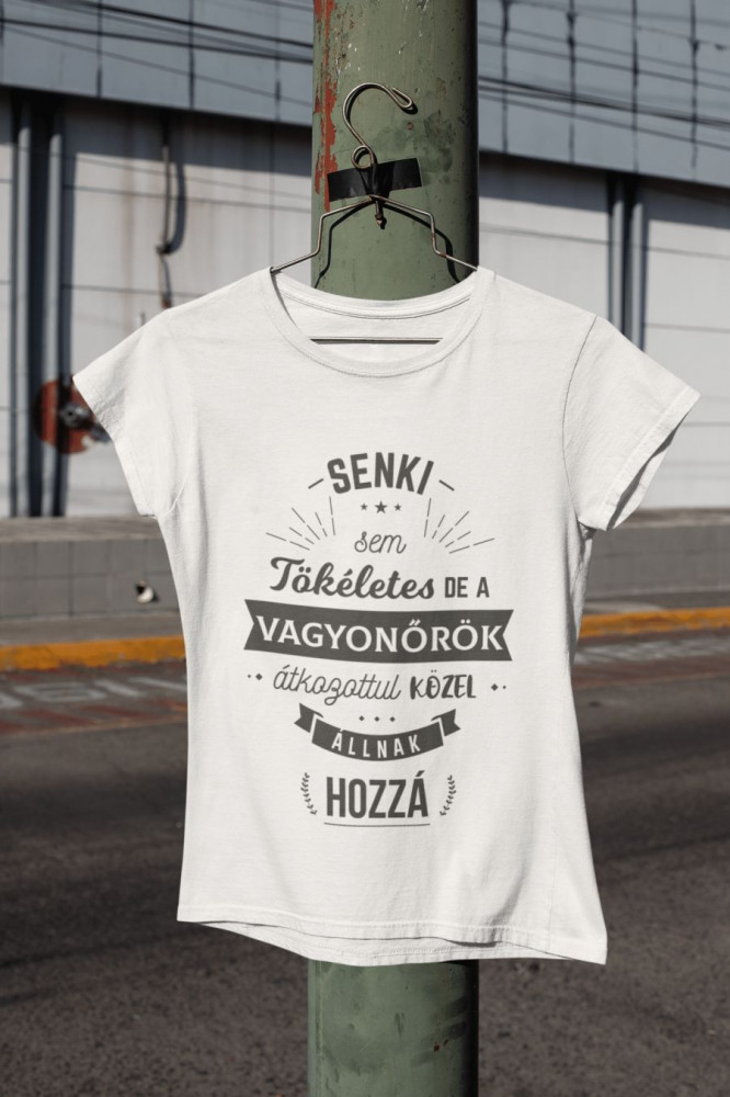 Vagyonőr fehér póló