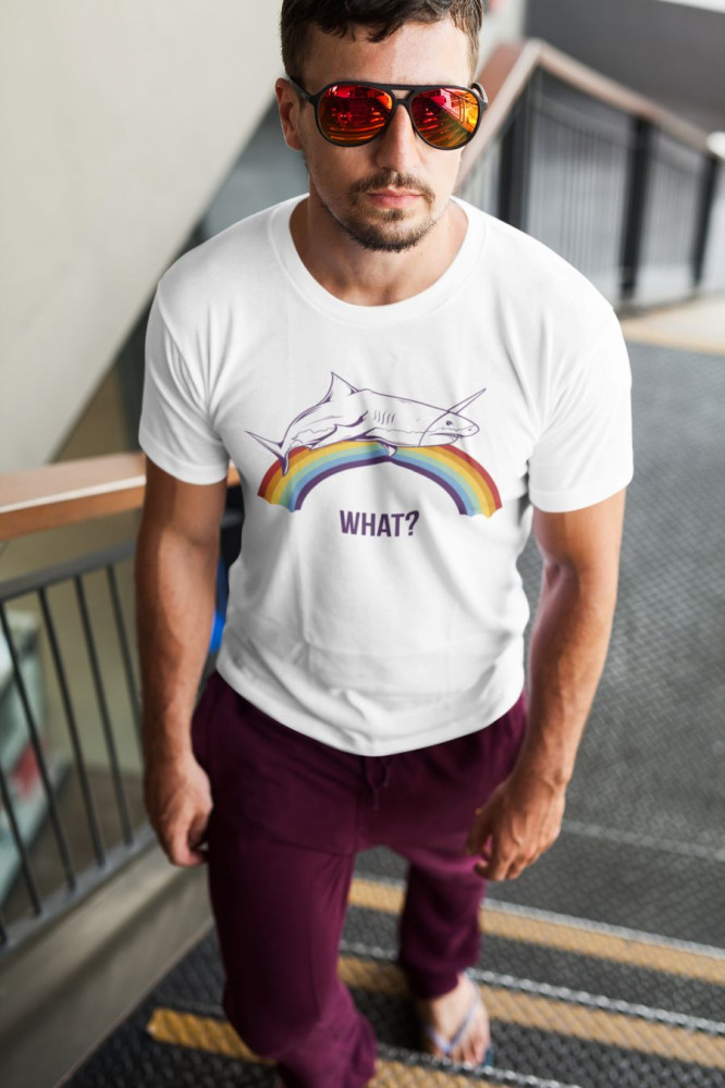 What? - fehér póló