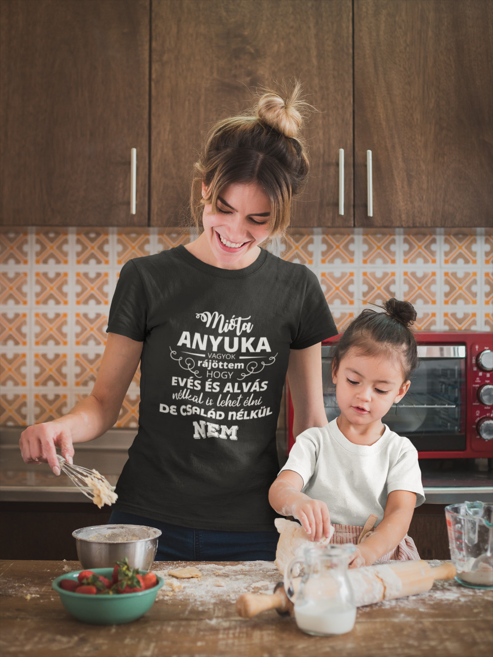 Mióta anyuka vagyok.... fekete póló