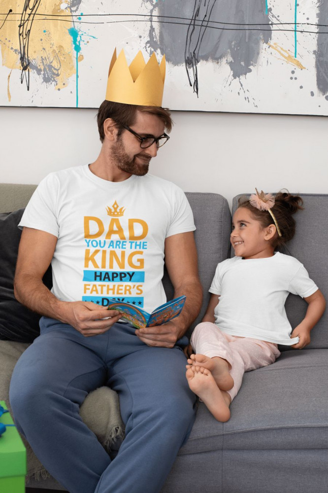Dad you are the king fehér póló