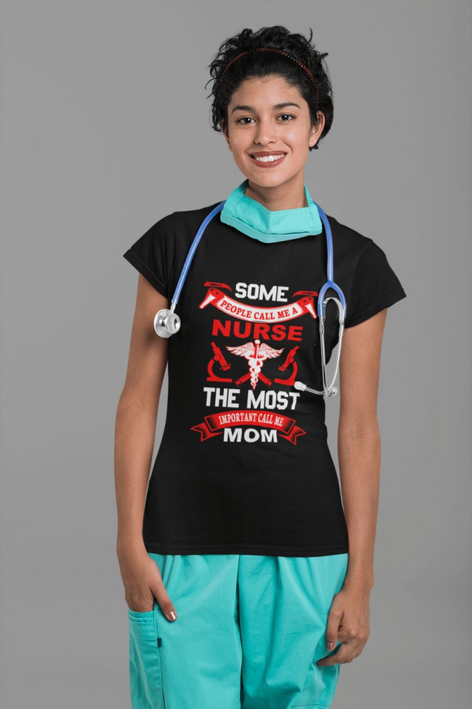 Some people call me a nurse fekete póló