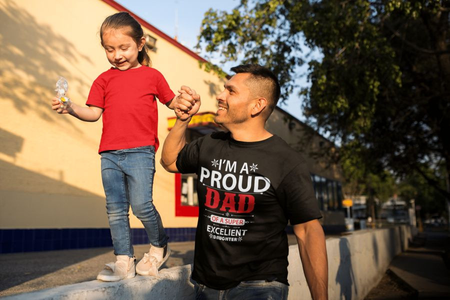 I'm a proud dad fekete póló