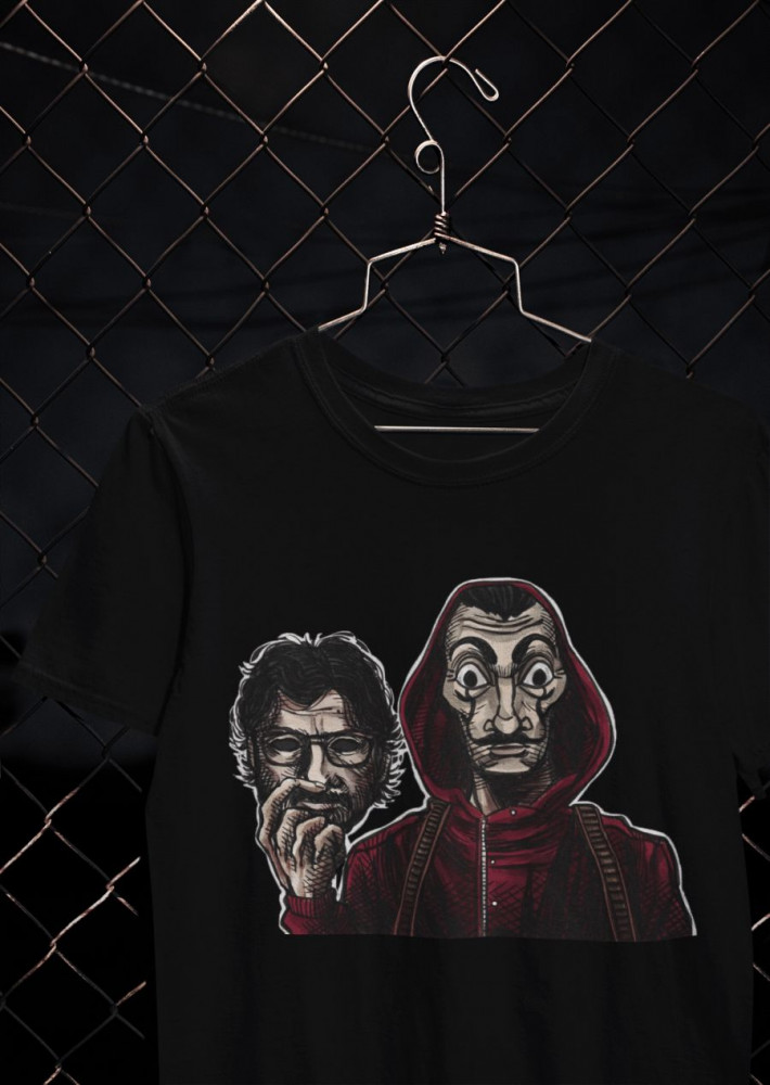 Professor & Dali fekete póló