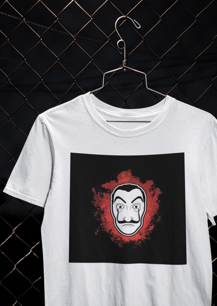 Dali Mask in Red fehér póló