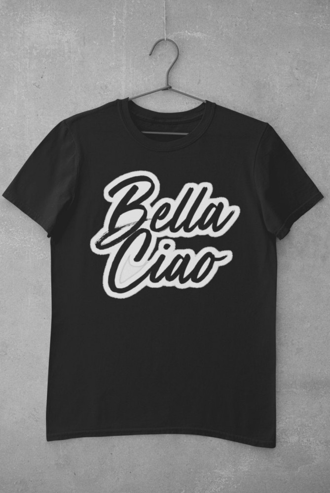 Bella Ciao Signature fekete póló