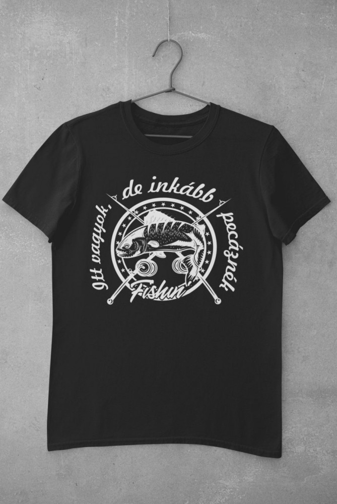 Inkább pecáznék fekete póló