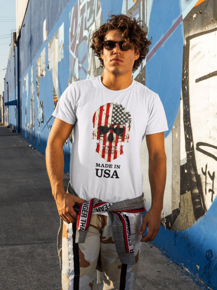 Made in USA fehér póló