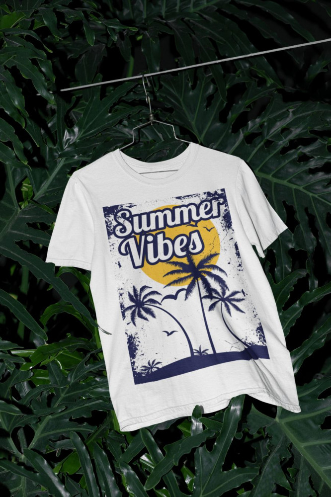 Summer Vibes fehér póló 1