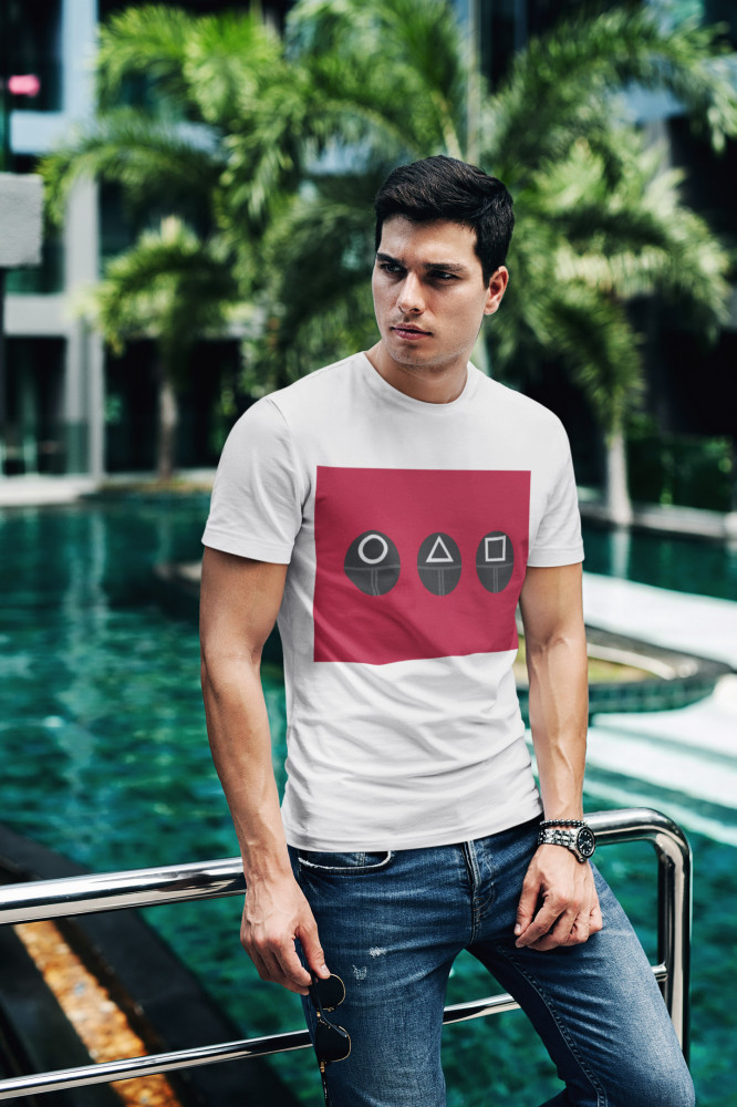 SquidGame 05 fehér póló