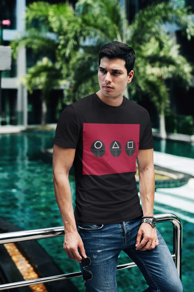SquidGame 05 fekete póló