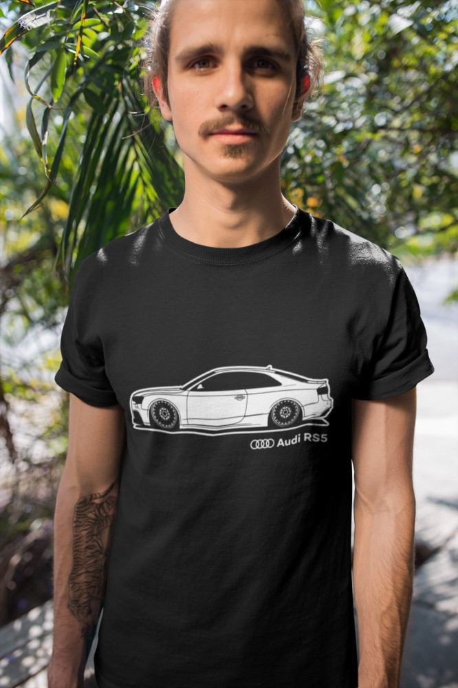 Audi RS5 fekete póló