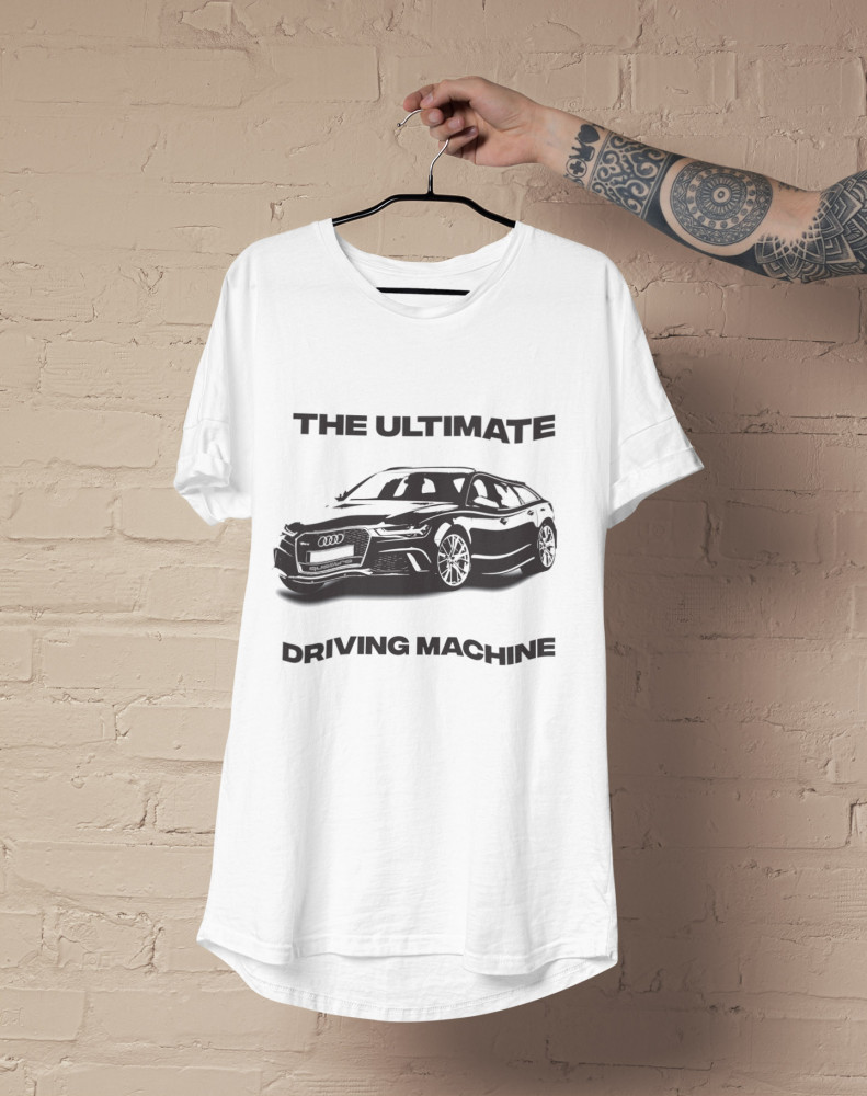 The ultimate diving machine Audi fehér póló